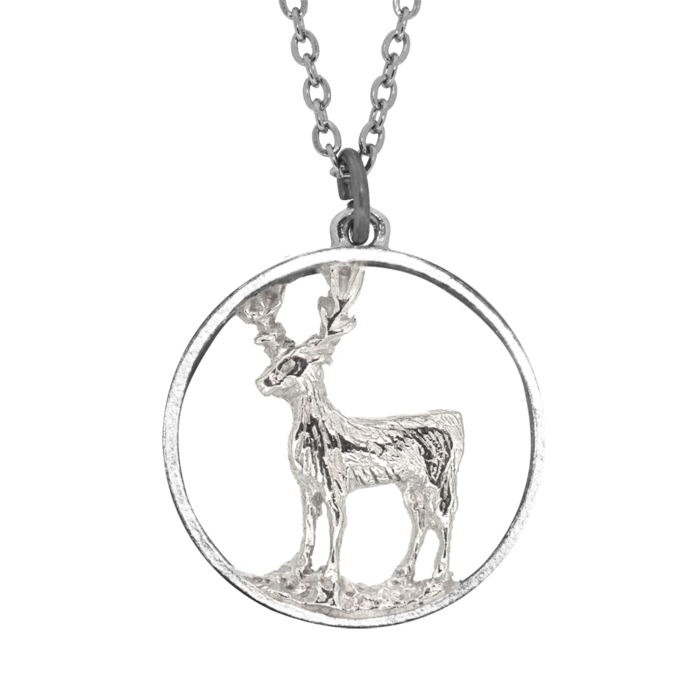 Modern Deer Pendant - Click Image to Close